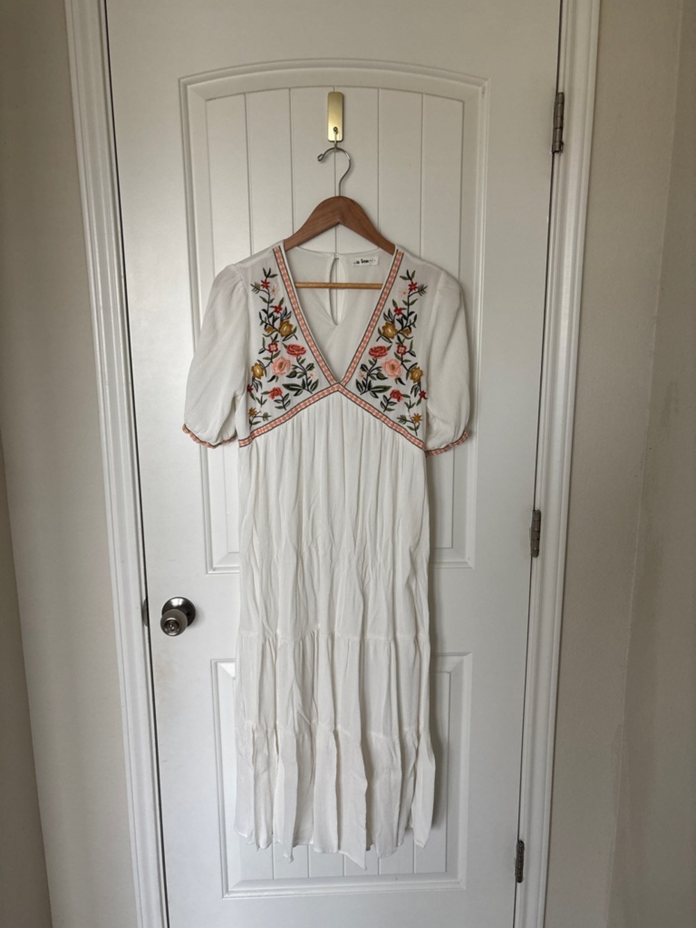 In Bloom PinkBlush Floral Embroidered Dress